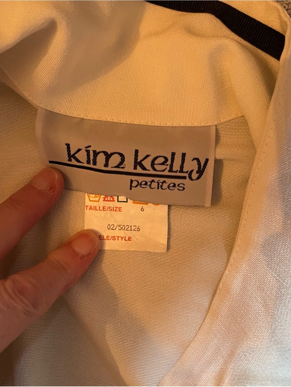 Kim Kelly Petite Black & Cream Embroidered Jumpsuit Size 6P - Picture 6 of 15